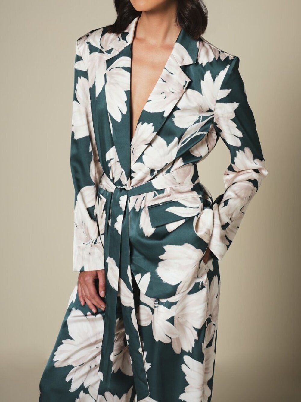 Multicolor Elegant Women's Printed Blazer